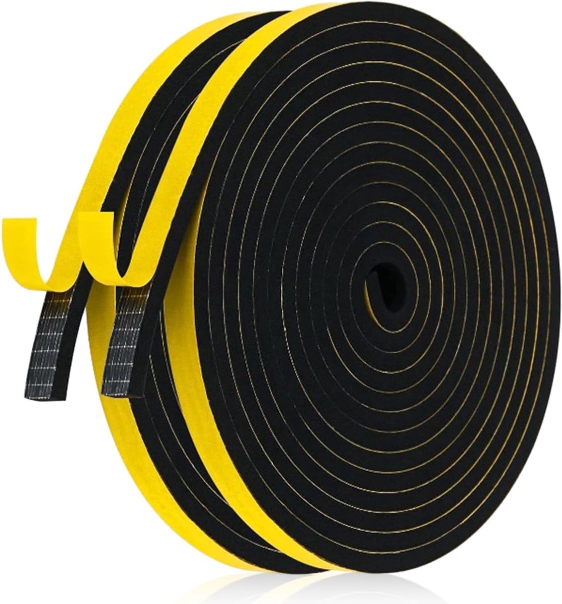 Foam Adhesive Tape - 20 x 10 mm - Zelfklevende Foam Strips - Zwart - Hoge Dichtheid voor Ramen - Deuren - Hobs - 10 m
