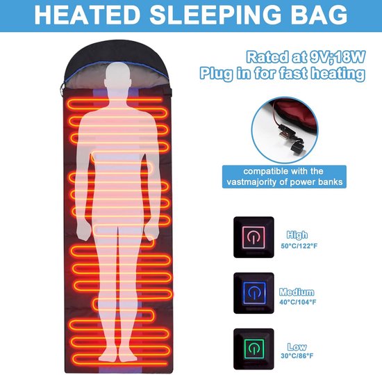 Outdoor Camping Sleeping Bag, Sleeping Bag for Adults and Children, Waterproof Sleeping Bags Damping and Hiking, Ultralight Sleeping Bag, Compact Sleeping Bag van OutDoor — afbeelding 5