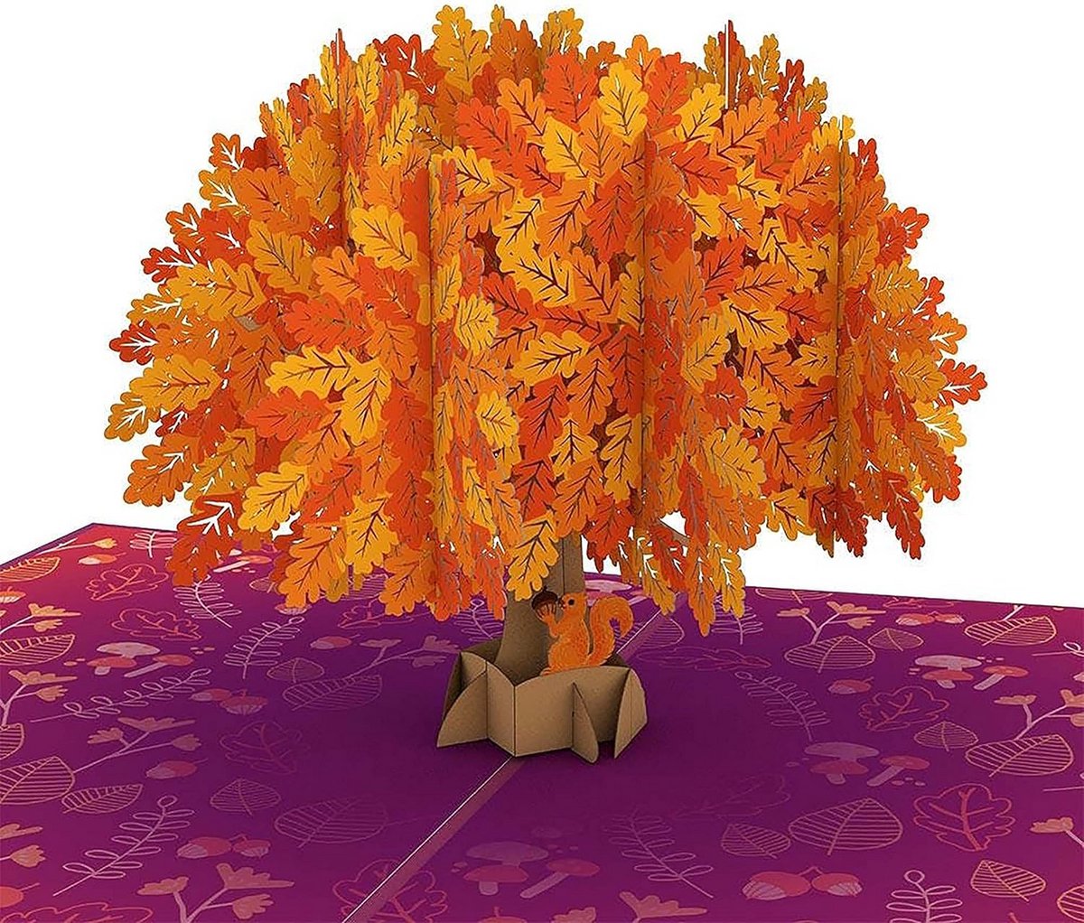 Lovepop Oak Tree Pop-up Kaart, 5x7 - 3D Wenskaart, Herfst Verjaardagskaarten voor Mam, Vrouw of Vriend, Herfst Pop-up Kaarten, Thanksgiving Wenskaarten