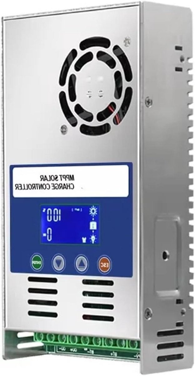 Zonne-controller - MPPT Regelaar - Energie Beheer - Automatische Systeemspanning - 180Voc Max - Zwart
