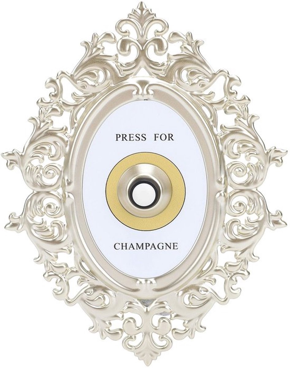 Elegante Retro Deurbel in Franse Stijl met Champagne Knop, Interactieve Deurbel voor Thuis en Hotels, Decoratieve Deurbel voor Sfeervolle Ingangen