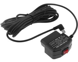 Mini USB-stroomadapter, oplaadkabel, OBD-stroomkabel voor dashcam, stroomkabel voor parkeermonitor met schakelaar, 24-uurs bewaking voor auto-dashcam, GPS DVR, 12V-24V universeel