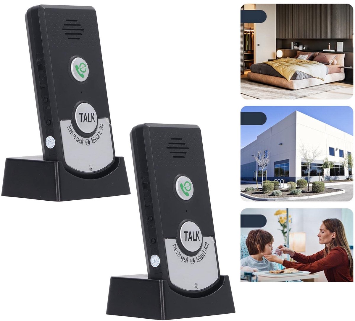aladdien - Draadloze Intercom - 2-weg Spraakintercom - Waterdicht en Energiebesparend - Compacte Vorm - Thuisgebruik - Slimme Communicatie - Geschik...