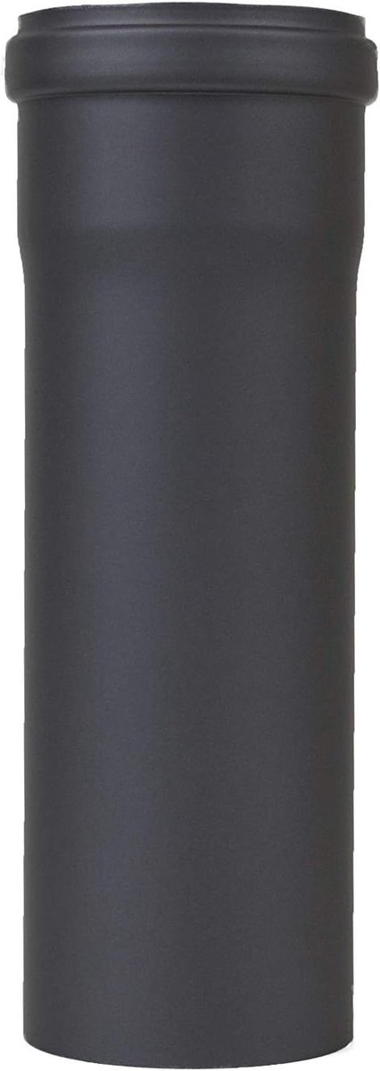 Afvoerbuis Pelletkachel - Verbindingsstuk Rookkanaal - Veilige Rookafvoer - Hittebestendige Lak - 80 mm Diameter - Zwart