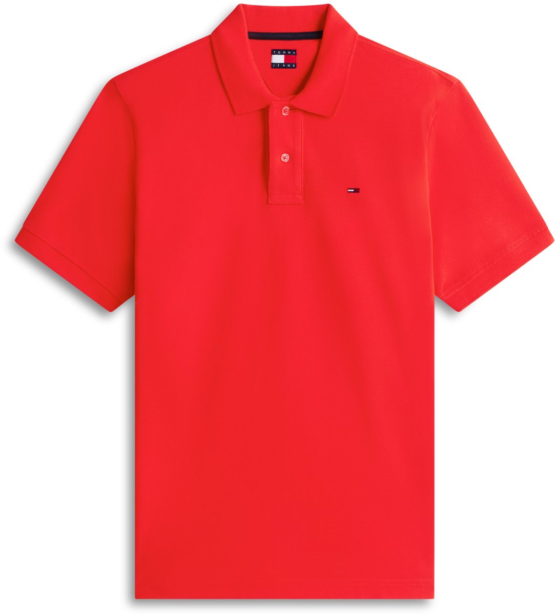 Tommy Jeans Poloshirt Tjm Reg Ess Polo Ext Dm0dm22711 Xl8 Rapid Mannen Rood