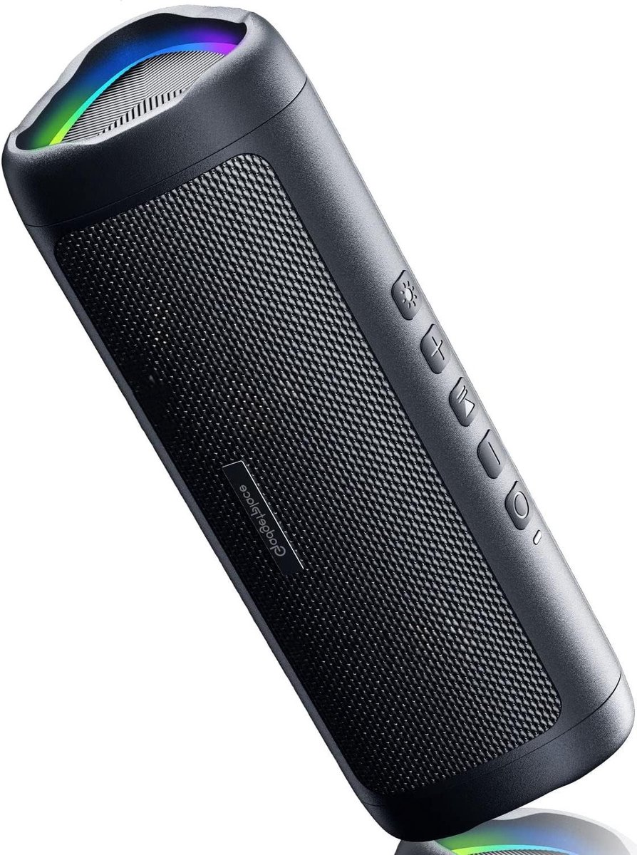 Draadloze Bluetooth Speaker - Muziek Box Partybox - Feest Muziek Luisteren - RGB Verlichting - Tot 24 uur - Zwart
