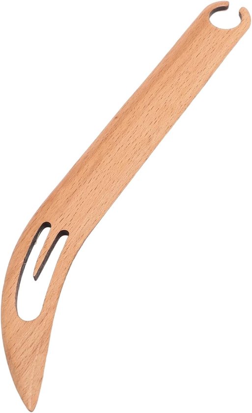 Houten Weefspoel - Weefgereedschap Spoel - Textiel Ontwerpen - Glad Gepolijst Oppervlak - 21 x 3 x 2 cm - Beuken van Merkloos — afbeelding 5