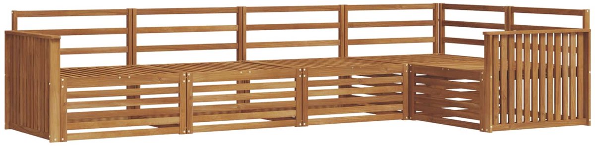 vidaXL Buiten - bank - set - 5 - st - Naturel