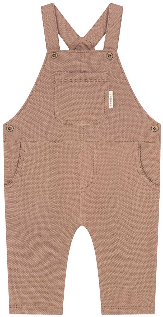 Sweet Petit baby tuinpak - Jongens - Bruin - Maat 74
