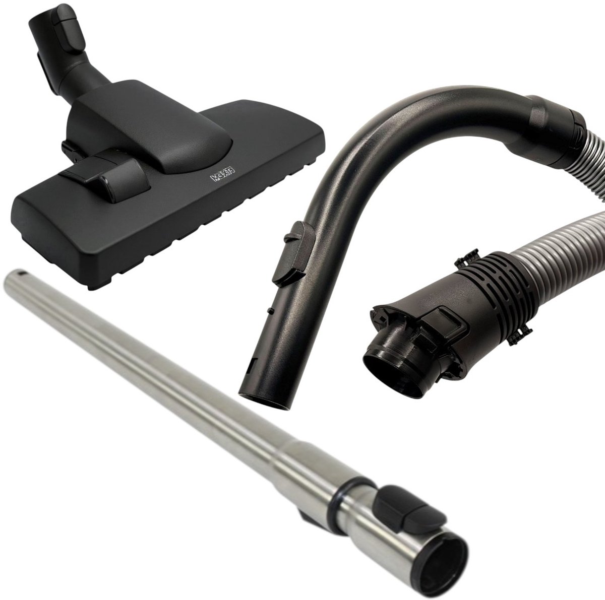 Fixem stofzuiger complete set met slang buis mond, geschikt voor Miele S4000 S5000 - stofzuiger slang telescoopbuis combimond 7330631