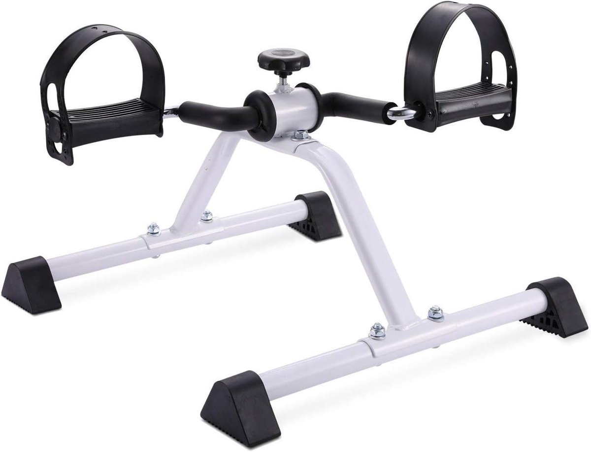 Mini Hometrainer - Voetpedaal Fietsmachine - Zittend Trainen - Onder Bureau Model - 1 Stuk - Zwart
