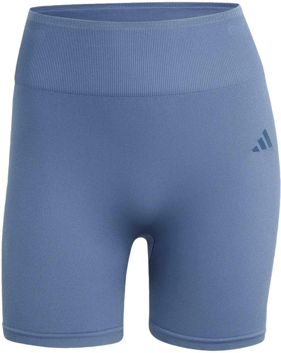 Adidas Performance Workout Essentials Knit Legging 4-Inch - Dames - Blauw