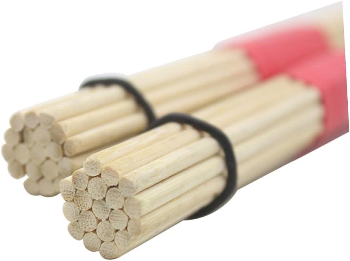 Drumstokken Set - Percussie Stokken - Muziek Maken - Duurzaam Bamboe Materiaal - 40 cm - Rood