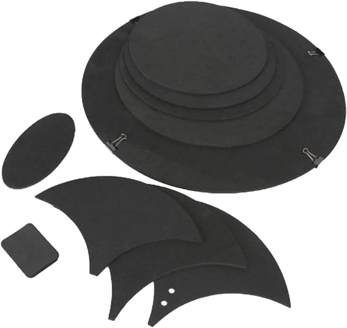 Drum Mute Pads - Drum Demper Set - Stil Drummen Oefenen - Behoud Slaangevoel - One Size - Zwart
