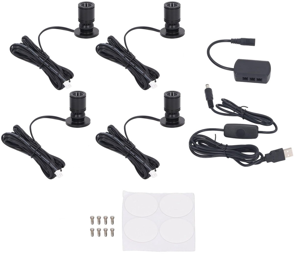 ONF3 - Mini Spotlight LED Verlichting - Decoratieve Spotlights voor Binnengebruik - Wit Licht 6000K - Energiezuinig - Verstelbaar licht - Geschi...