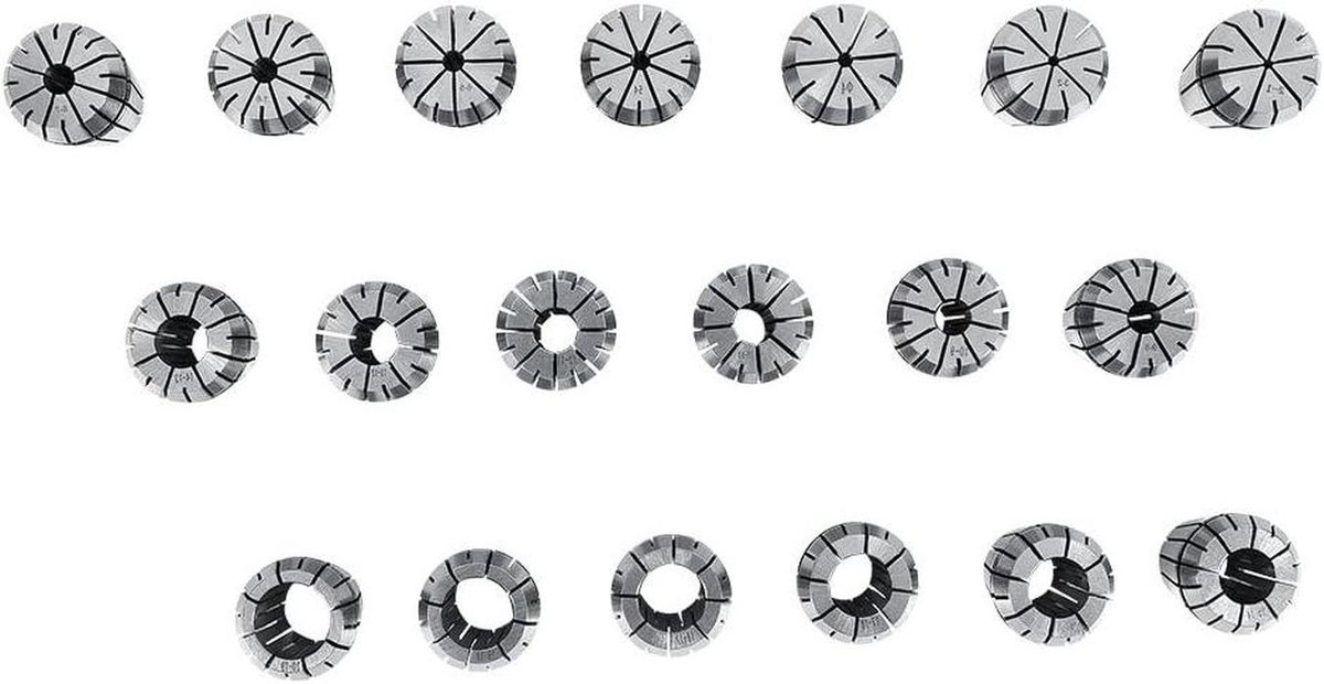 Spantang Set - Precisie Spantangen - CNC Frezen - Zelfontgrendelend Ontwerp - 2 mm tot 20 mm - Metaal