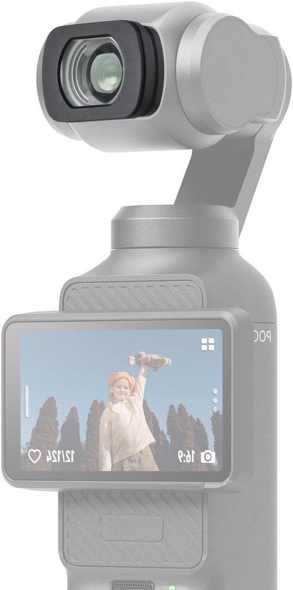 Groothoeklens Camera - Externe Lens 072x - Fotografie Verbeteren - 112 Graden Zichtveld - 20 g - Zwart