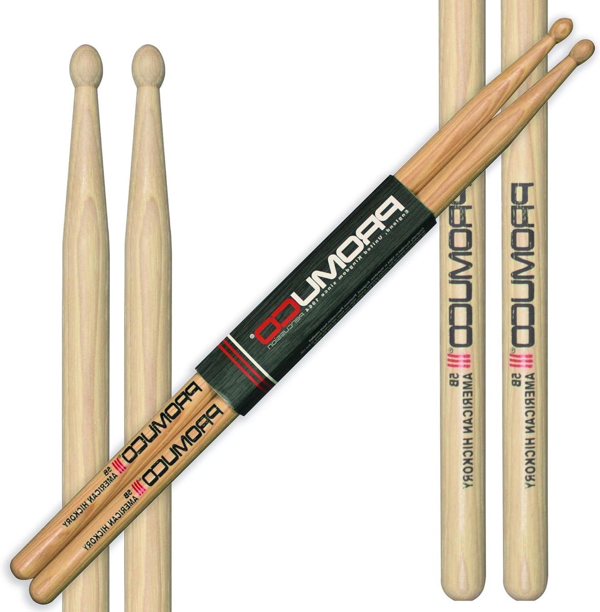 Drumstokken - Hout Stukken - Muziek Maken - Amerikaans Hickory - 5B - Natuurlijk