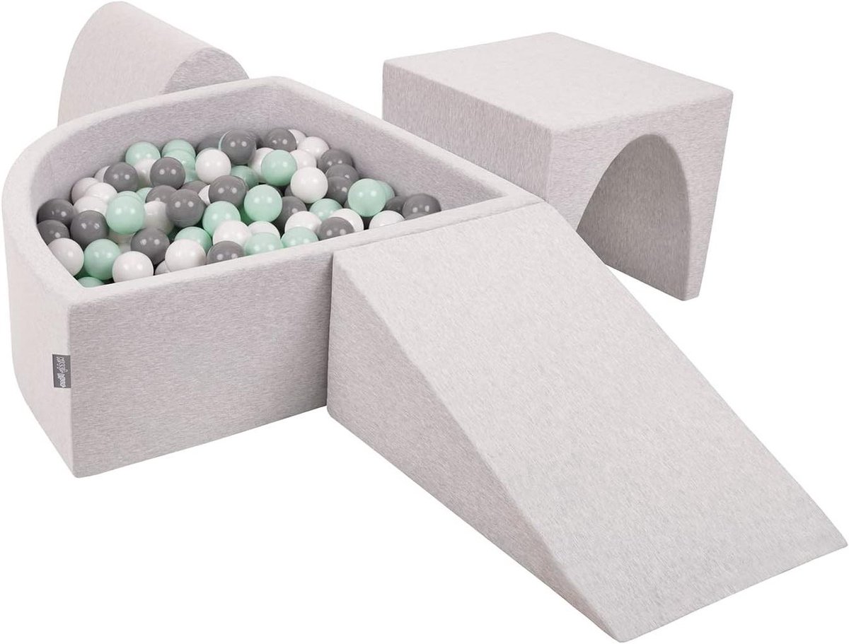 Schuim Speeltuin - Ballenbak Hindernisbaan - Kinderen Spelen - Modulaire Elementen - 210 x 135 x 43 cm