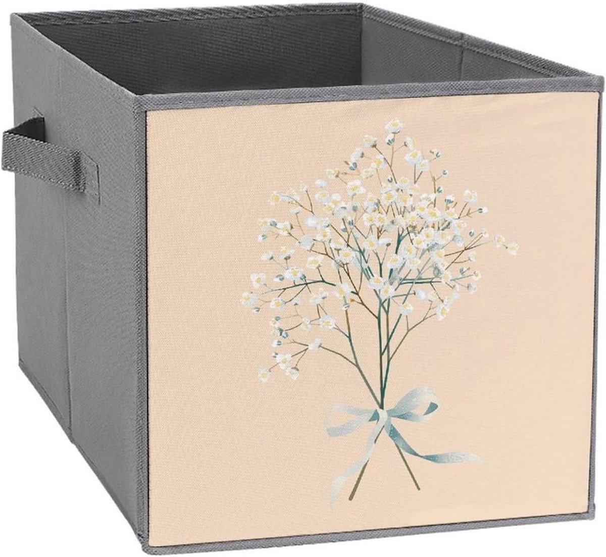 Opbergbakken - Opbergdozen - Kleding Organiseren - Verstevigd Karton - 25 x 25 cm - Grijs