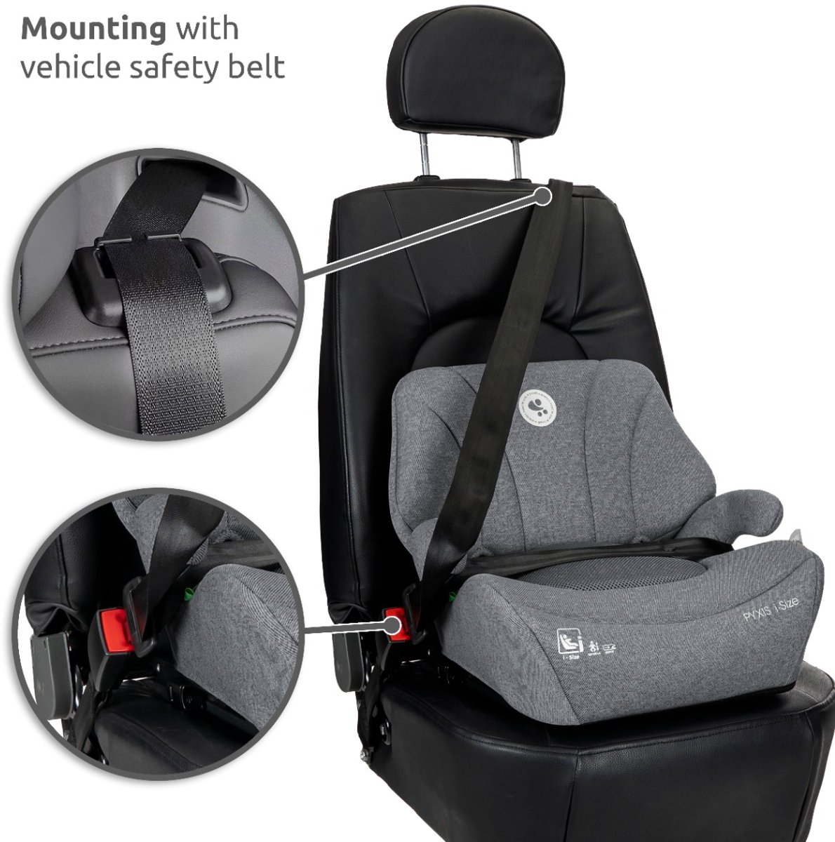 Lorelli Pyxis - Autostoeltje - i-Size Booster - 125-150 cm - Isofix - Zwart – foto 7