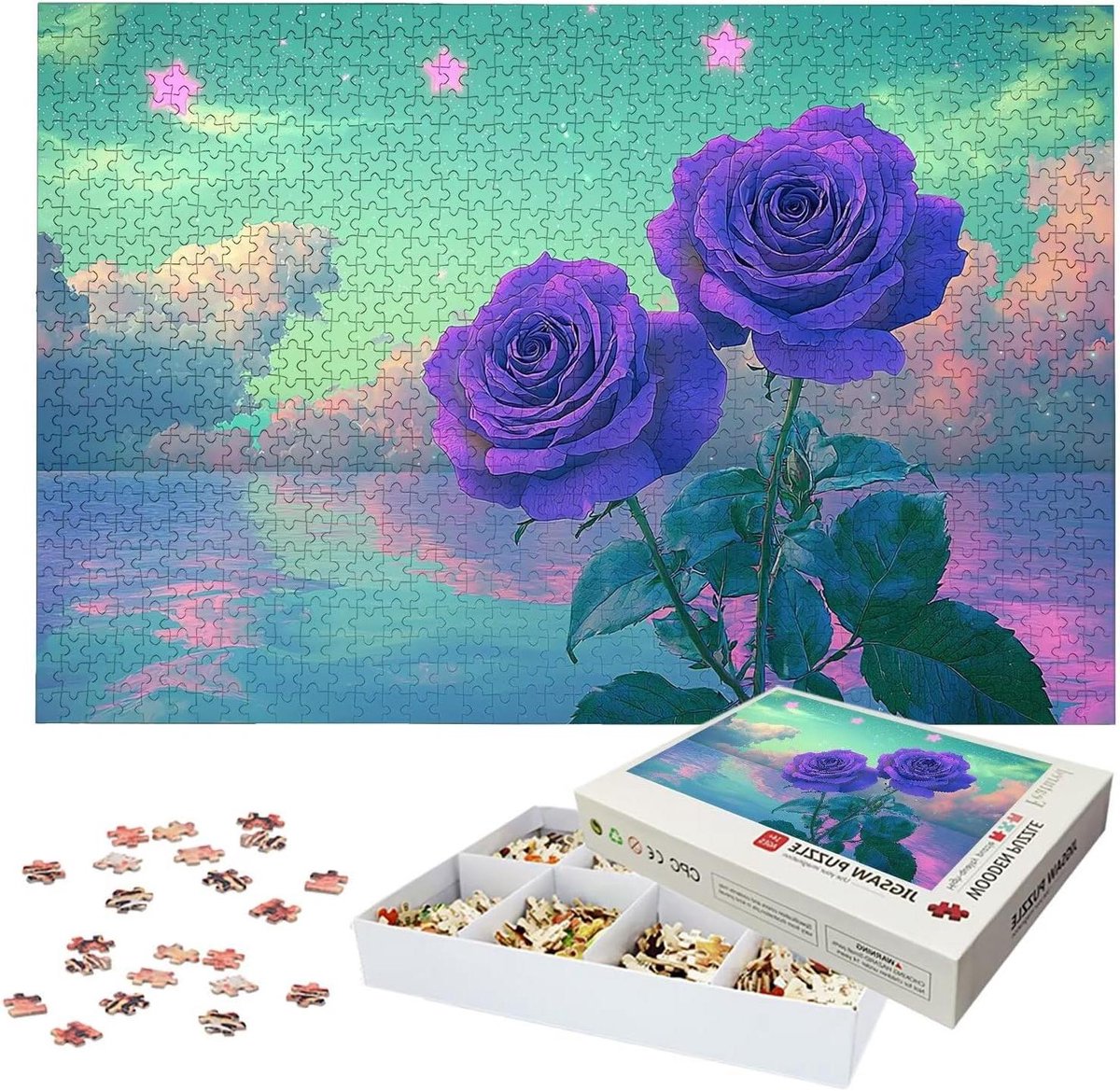 Puzzel 3000 Stukjes - Legpuzzel Volwassenen - Ontspanning Thuis - Houten Puzzelstukjes - 122 x 81 cm - Meerkleurig