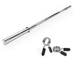 VirtuFit Halterstang - Barbell Stang - Veerclipsluiting - 170 cm - 30 mm