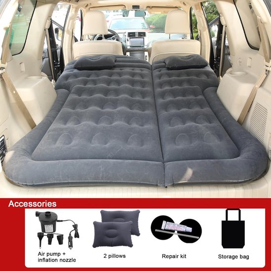 Auto opblaasbaar matras voor Seat Leon/Leon ST KL 5F 1T 1M 2016-2025 2026, slaapmatje kofferbak luchtbedmatrassen achterbank kussen camping reismat,B — afbeelding 3