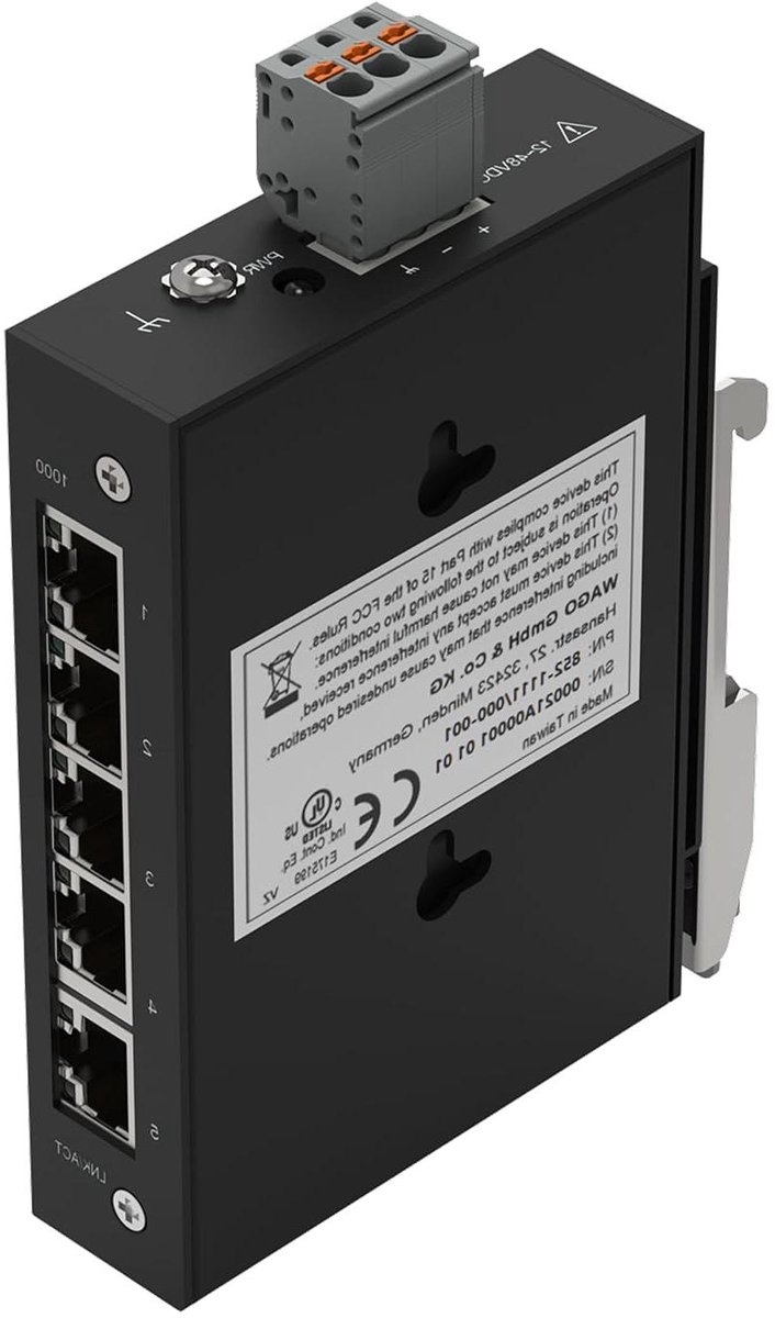 Netwerk Switch - Ethernet Hub - Netwerk Uitbreiding - 5 Gigabit Poorten - 8000 MAC Adressen - Zwart