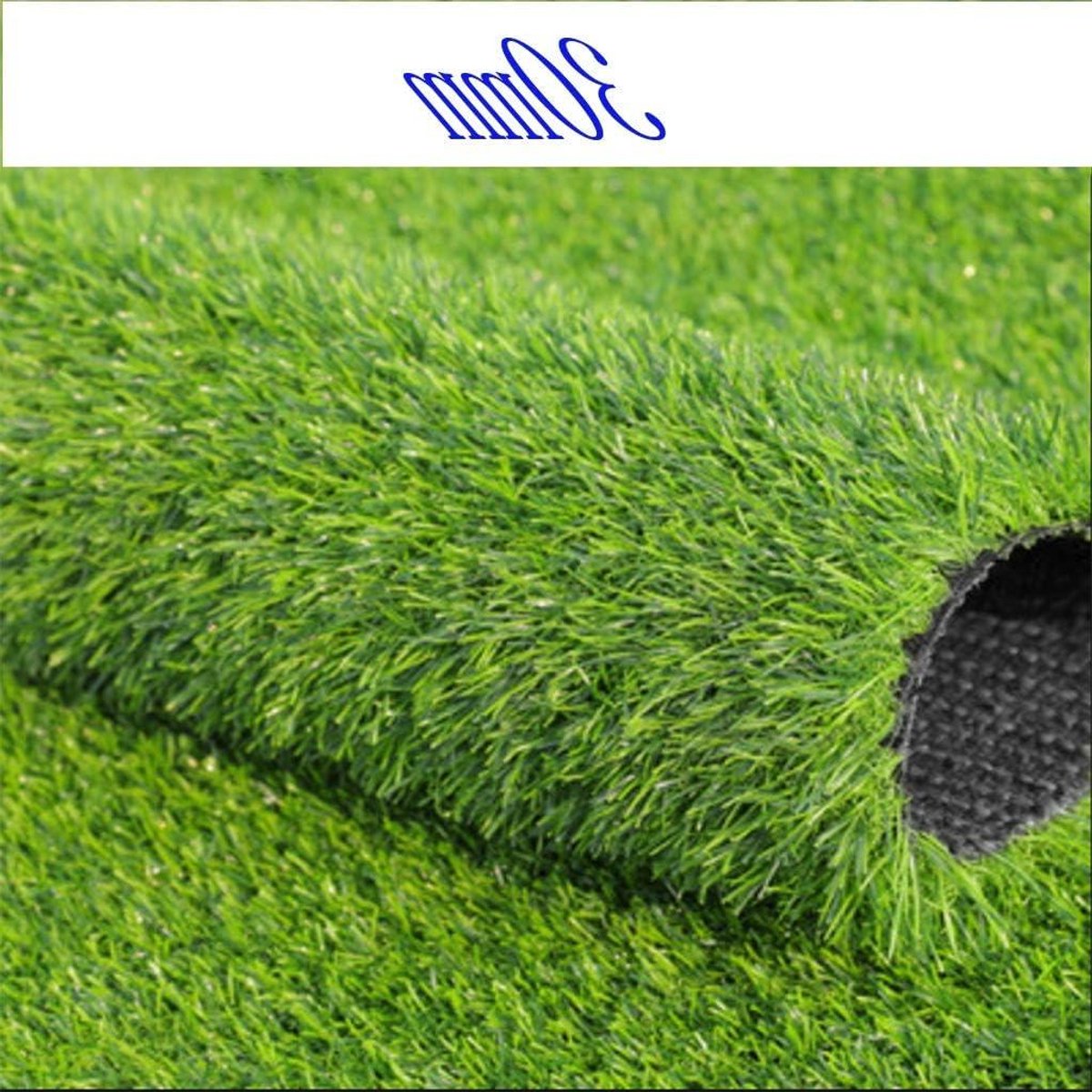 Kunstgras Tapijt - Nepgras Gazon - Tuin Decoratie - 30mm Poolhoogte - 2x2m - Groen