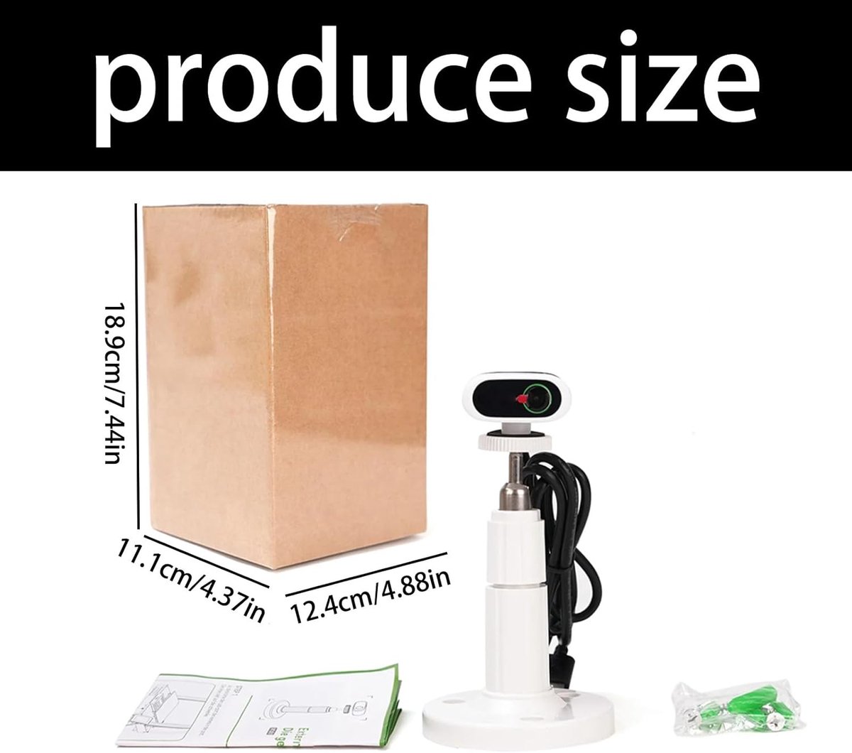 Printer Cameramodule - Wifi Camera - Printen Monitoren - Hoge Resolutie Streaming - 18.9 cm - Wit