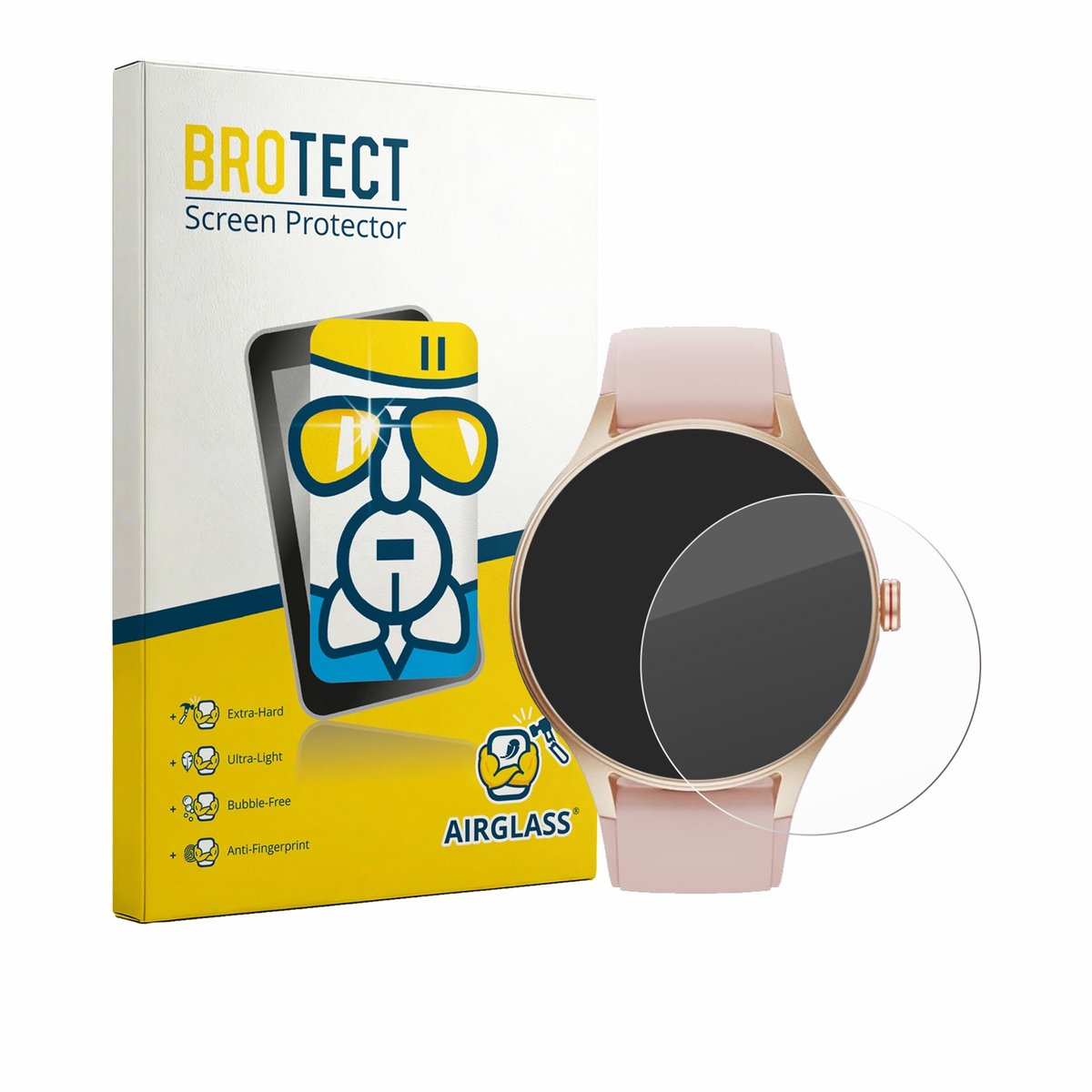 Screenprotector voor Woneligo Smartwatch 1.57" Beschermglas transparant