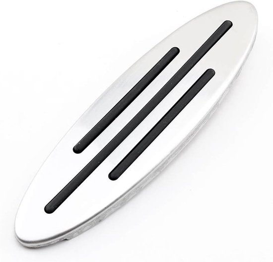 Pedaalhoezen Set - Auto Interieur - Veiliger Rijden - Antislip Rubber - One Size - Zilver — afbeelding 4