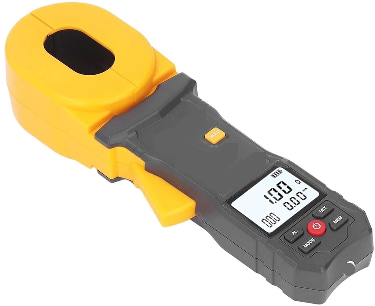 Digitale Klemmeter - Isolatietester Ohm - Aardweerstand Meten - LCD Weergave - 55x32mm Kaak - Zwart
