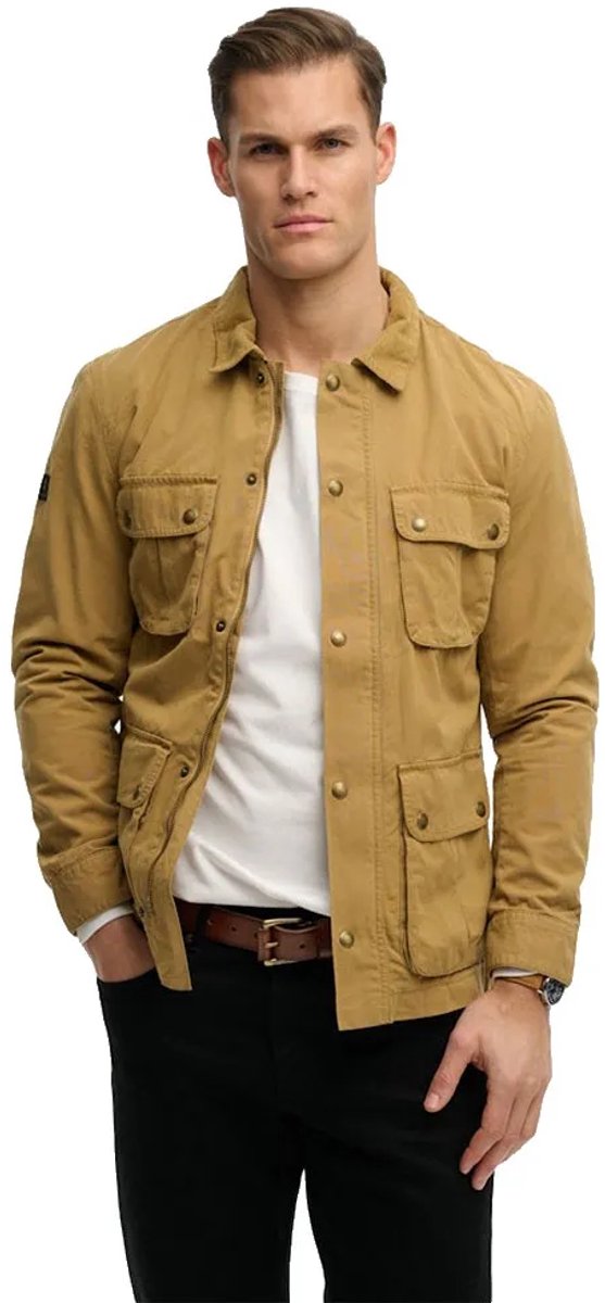 Superdry Cotton Burford Jas XL Man Washed Tan