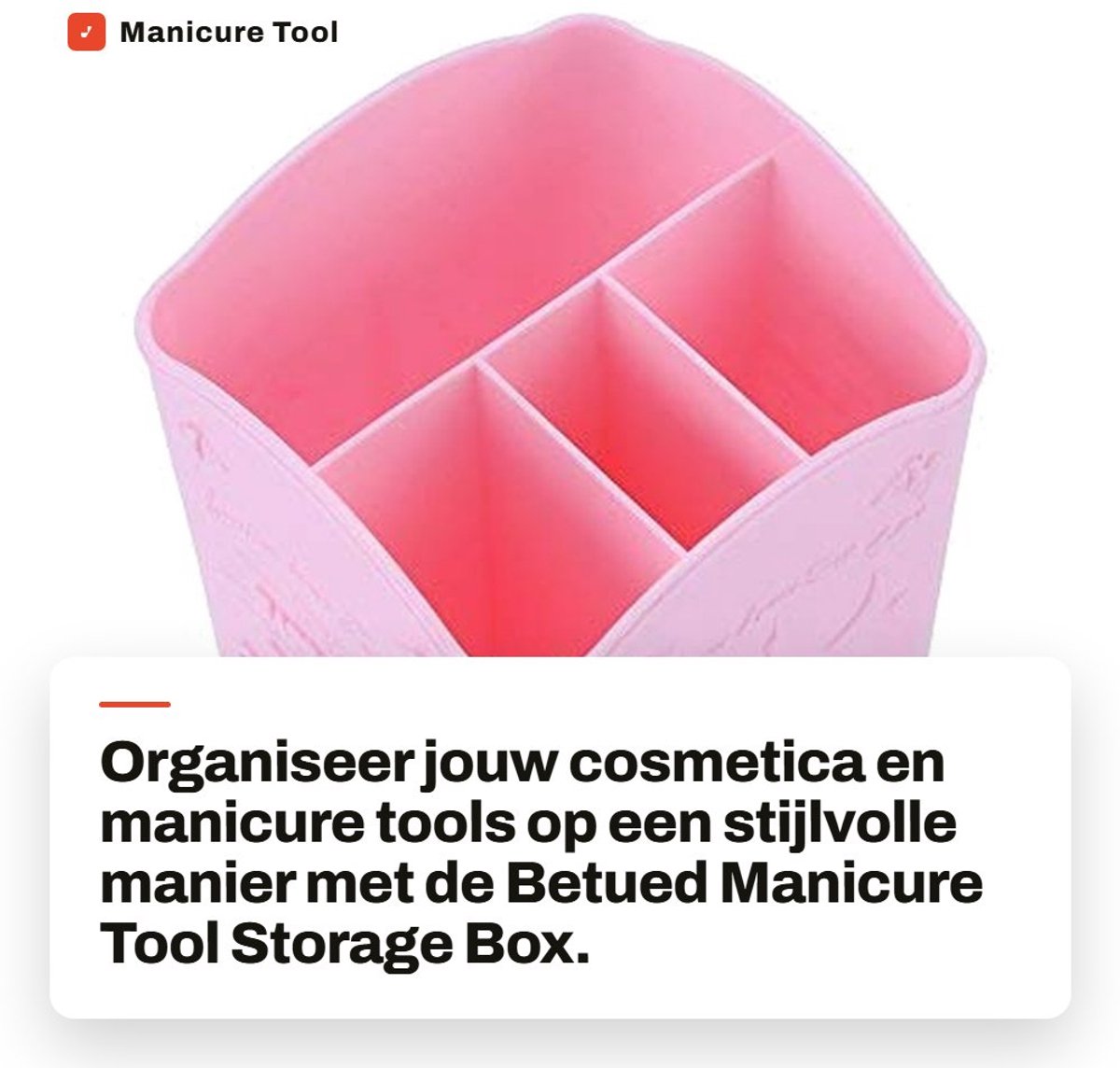 Dailygoods- Manicurebox met meerdere vakken - Cosmetica Koffer - Organizer - Lichtgewicht - Elegant ontwerp - Handig voor manicure tools