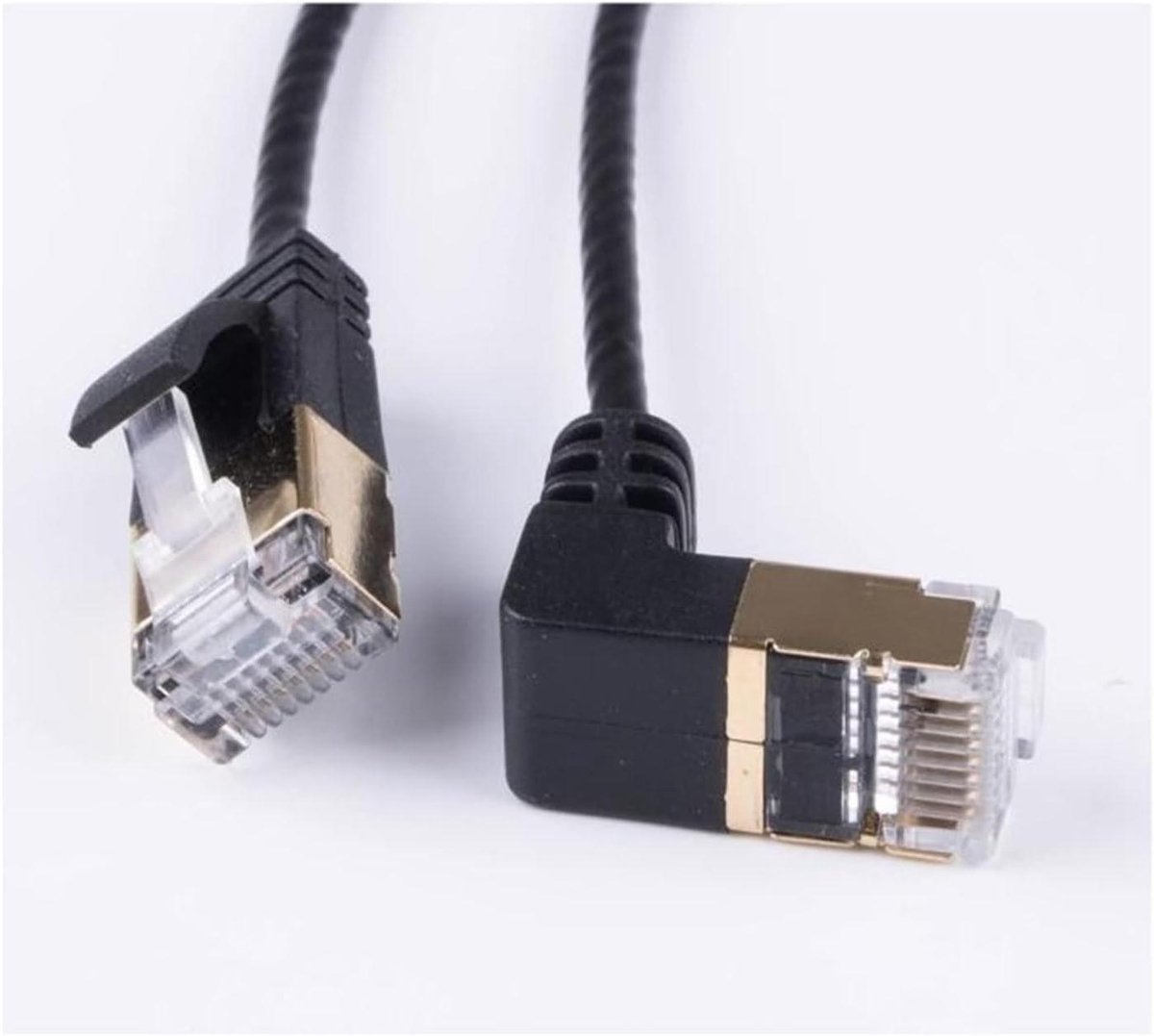 Ethernet Cable Cat6 LAN Cable UTP Cat 6 Up Down Network Cable 1m 2m 3.0m5.0m Patch Cord Compatible With Laptop Router RJ45 Network Cable (Size : 1M, Color : Black-Down)