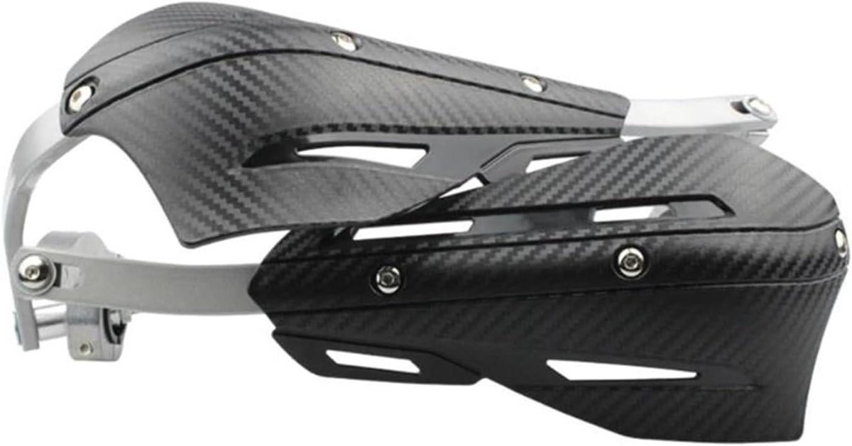 Stuurhandbeschermers - Handkappen Motor - Bescherming Tijdens Rijden - Universele Pasvorm - 22mm 7/8" - Carbon
