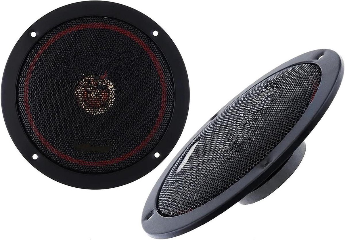 Auto Luidsprekerset - Muziek Speakers - Autogeluid Verbeteren - Full Range Frequentie - 65 inch - Zwart