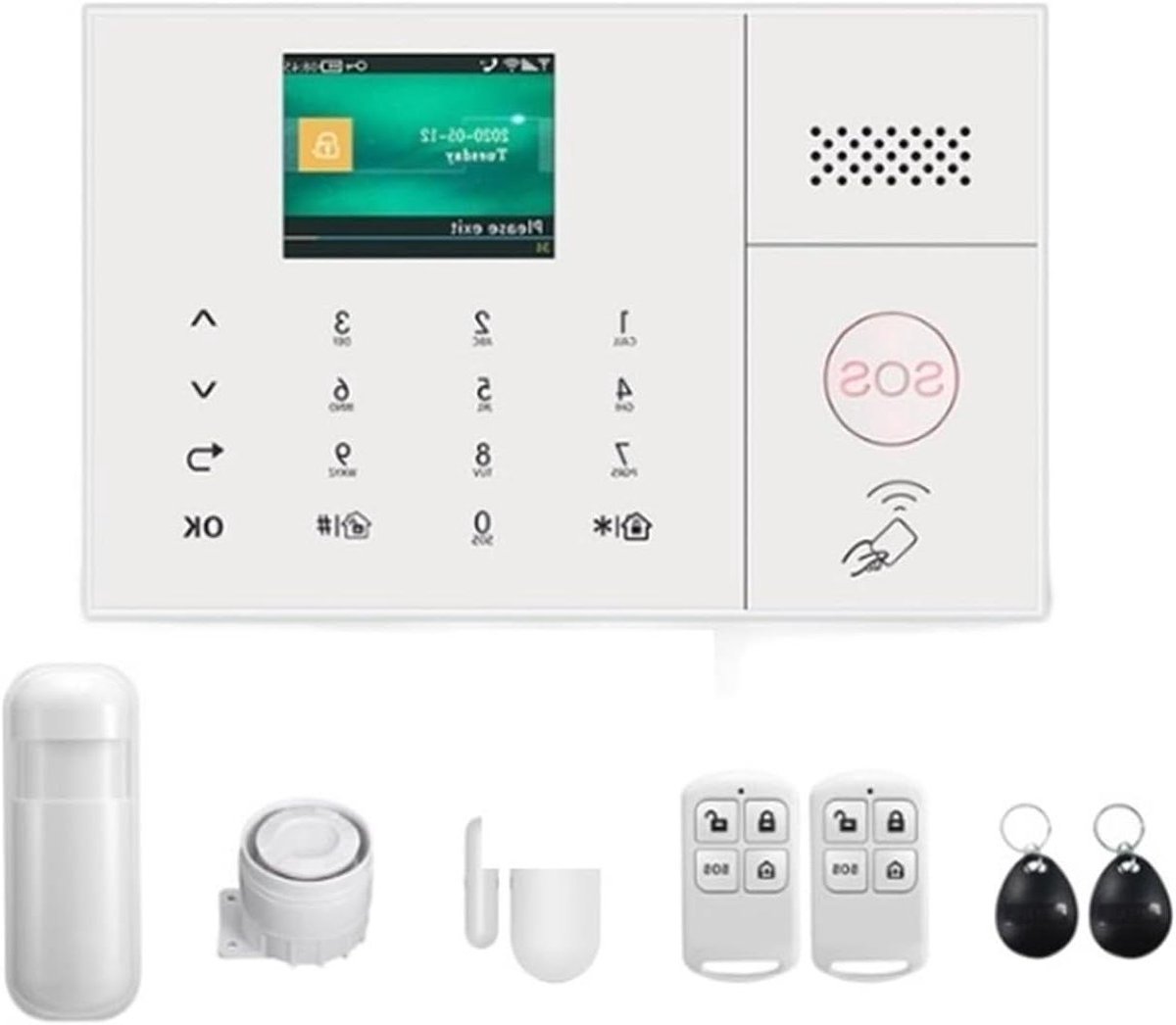 PG108 Alarmsysteem For Thuisinbraakbeveiliging WiFi GSM Alarm Draadloze Smart House App-bediening
