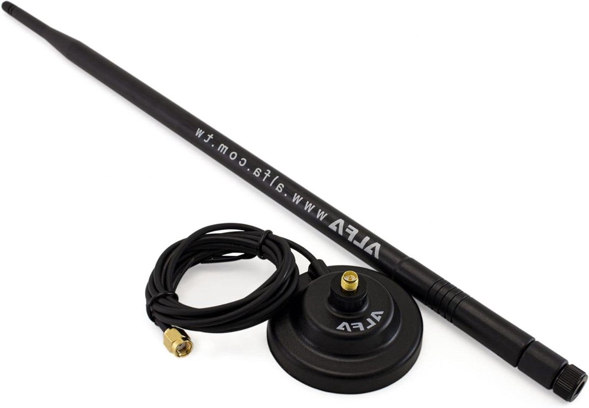 Dipool Antenne - Draadloze Versterker - Signaal Verbeteren - Magnetische Basis - 9dBi - Zwart
