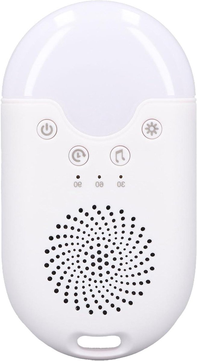 White Noise Machine - Slaaphulp Baby - Ontspannen Slapen - 21 Geluiden - 65 x 31 x 120 mm - Wit