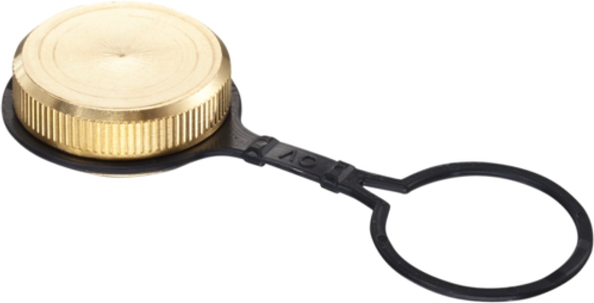 OVENTROP Afsluitdop met dichtingsschijf voor kogelkranen Optiflex, DN 10, G 5/8 IG, zonder bevestigingslus, 1010999