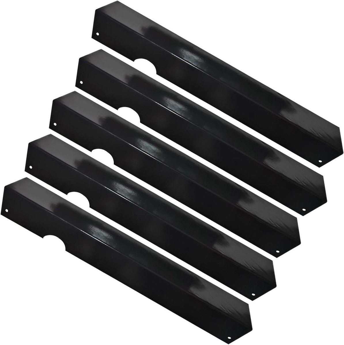 Grill Hitteplaten Barbecue Onderdelen Outdoor Koken Aanbakwerend Oppervlak 46 x 16 x 16 cm Zwart