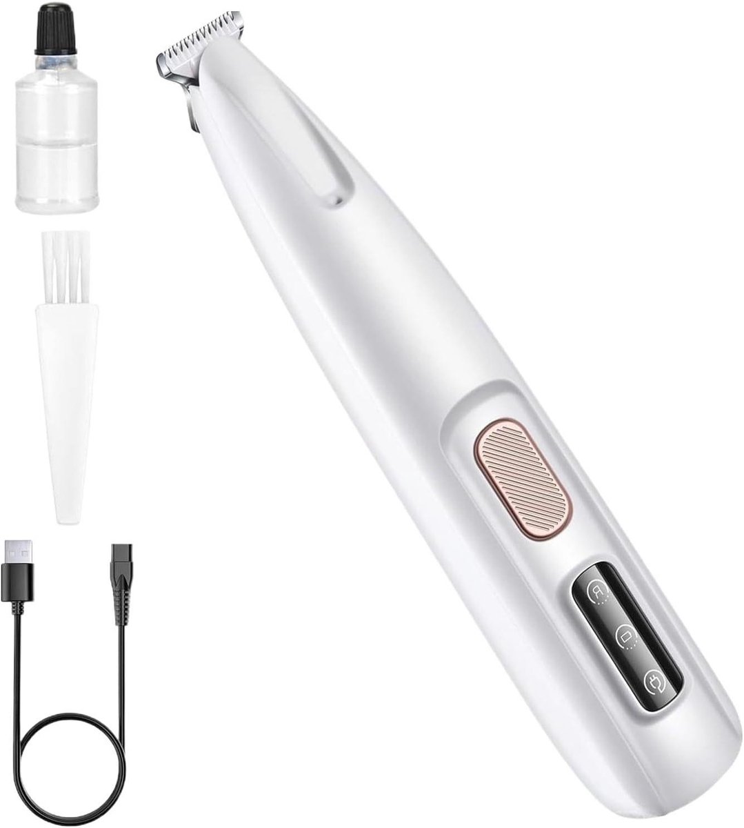 Poot Trimmer - Dierenscharen - Gezichtsverzorging Kat - Waterdicht Ontwerp - 16 cm - Wit