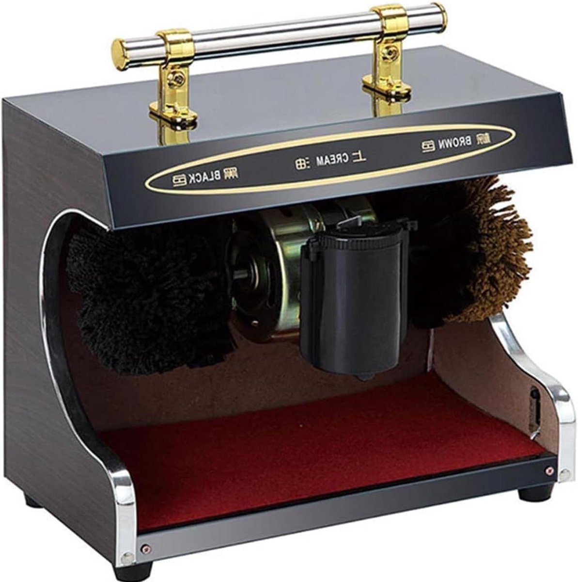 Elektrische Schoenpoetsmachine - Automatische Poetsmachine - Schoenen Glanzend Houden - Automatische Inductie - 100 W - Zwart