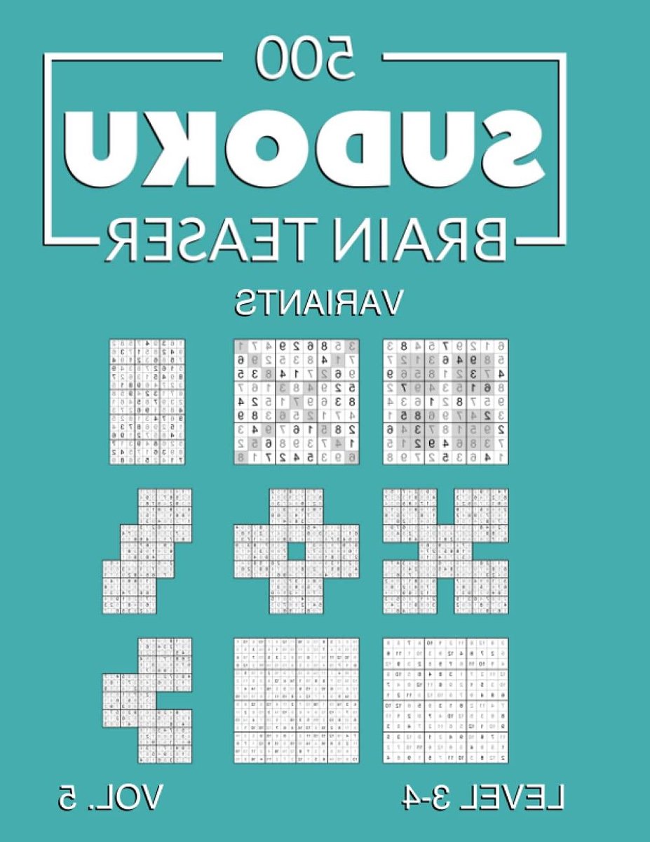 Sudoku Puzzelboek - Hersenkrakers Varianten - Geheugen Trainen - 500 Varianten - 252 Pagina's - Niet gespecificeerd