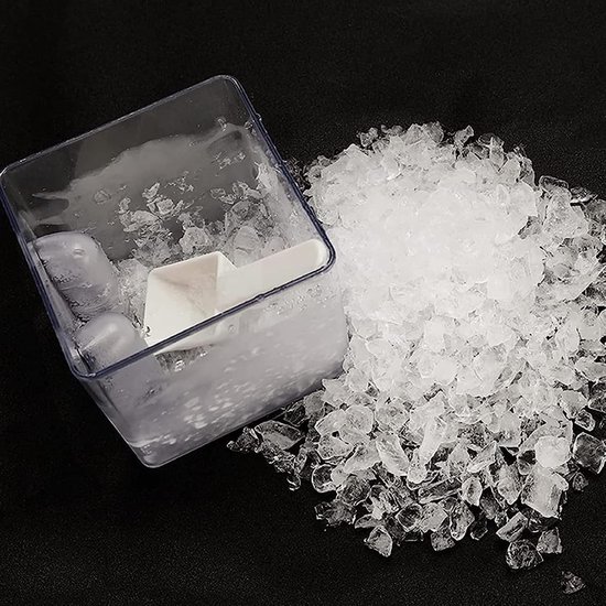 Handmatige IJscrusher - IJs Blender - Drankjes Maken - Transparant Deksel - Compact Ontwerp - Transparant — afbeelding 2