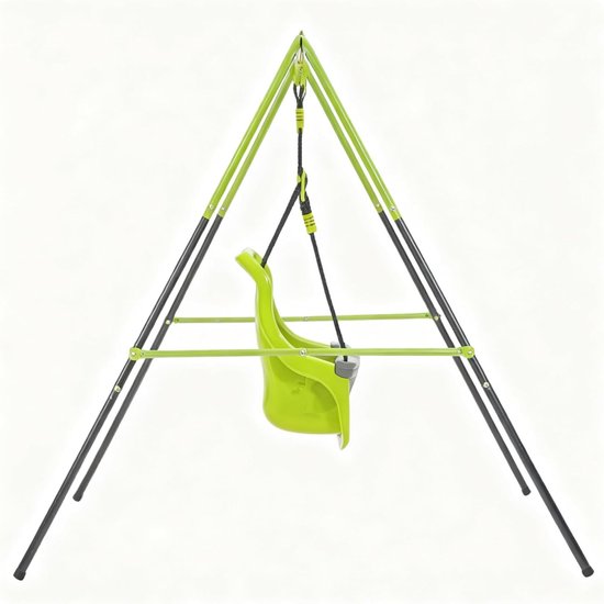 Babyschommel - Kinderschommel - Buiten Spelen - Ergonomische Zitting - Tot 25 kg - Groen — afbeelding 5