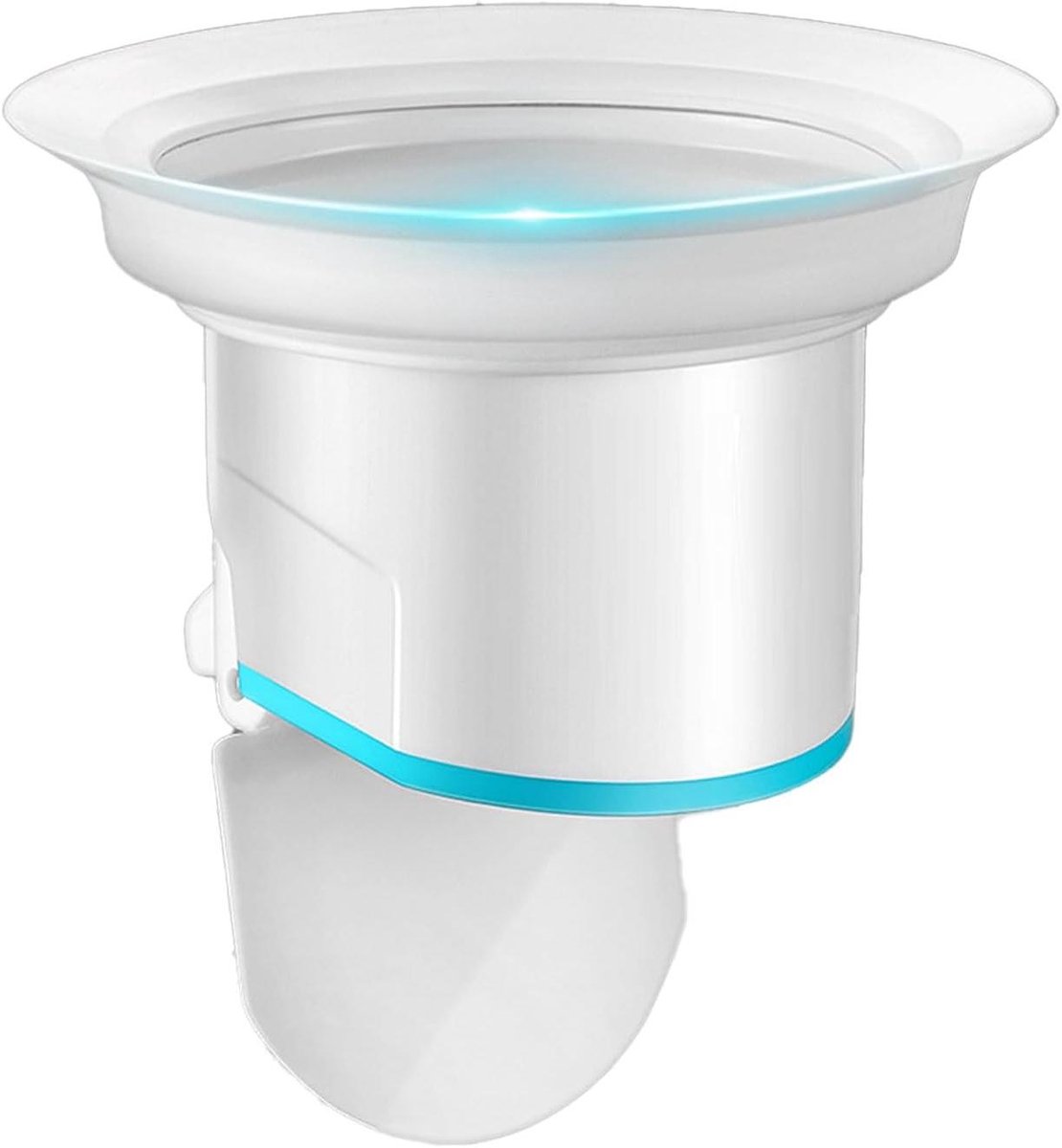 WC Geurstopper - Afvoer Stopper - Badkamer Fris Houden - Automatisch Luchtdicht - 10.3L x 10.2B x 9.9H cm - Wit